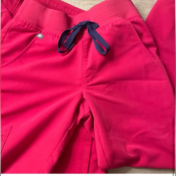 Figs Pants - FIGS ZAMORA XXS PETITE ULTRA ROSE